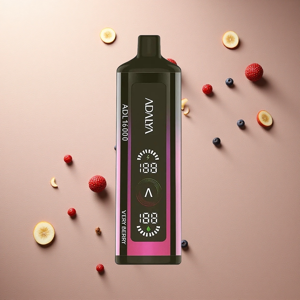 Adalya ADL 16000 PRO Svärta Bär med Smart Mesh Coil och 25ml vätska