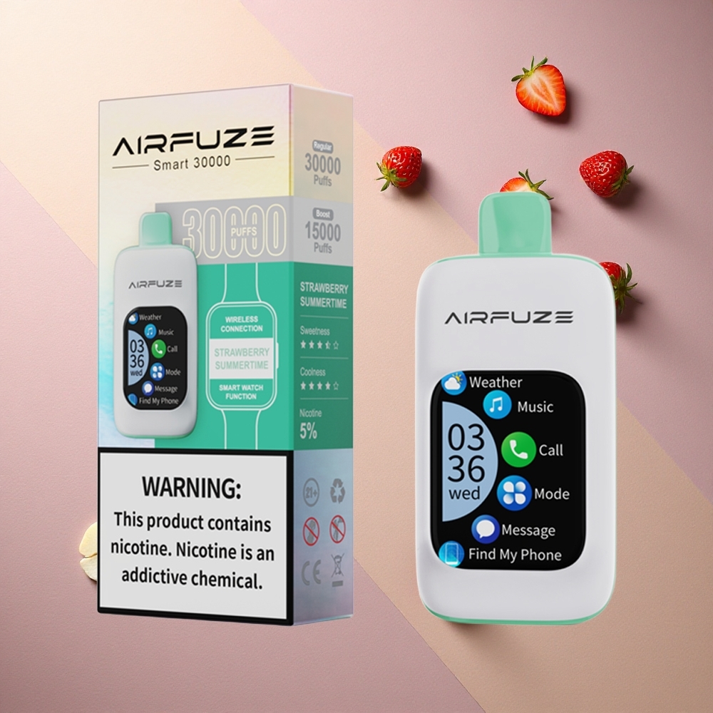 AirFuze Smart 30000 Jordgubbsommartid 5% Nikotin 900mAh