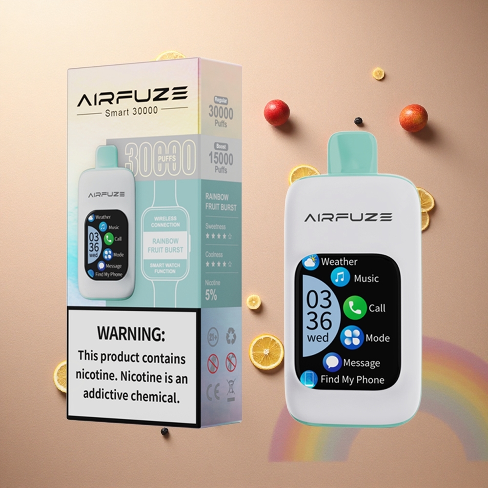 AirFuze Smart 30000 Regnbågens Fruktkraft med 5% Nikotin och 900mAh