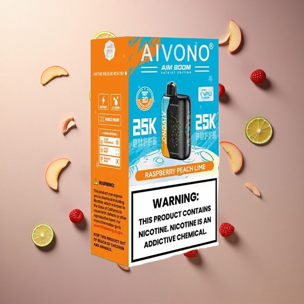 Aivono Aim Boom 25000 Hallonsylt Persika Lime 650mAh