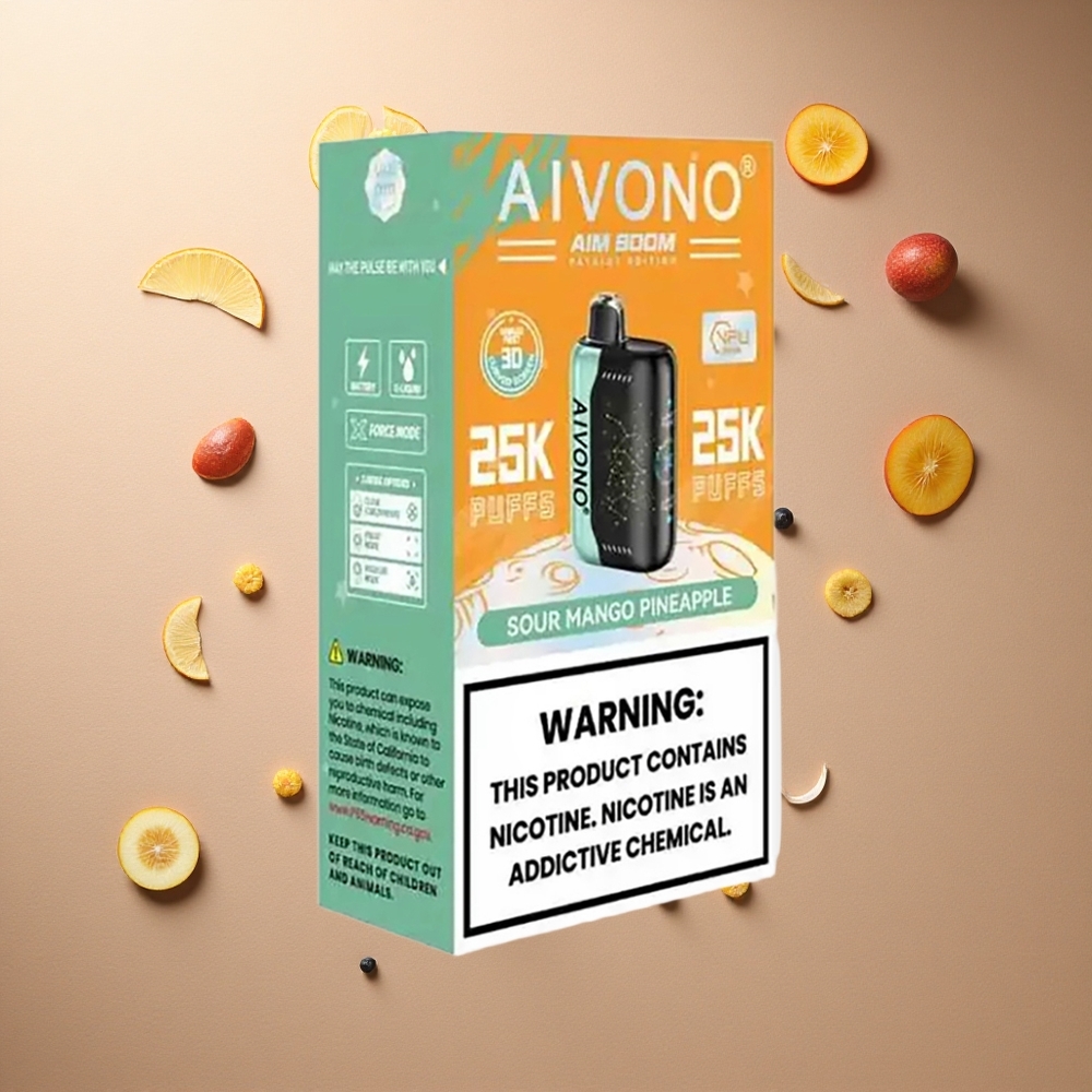 Aivono Aim Boom 25000 Sur Mangobatteri 650mAh Ananas
