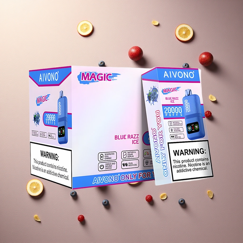 Aivono Aim Magic 20000 Blå Hallon Is 5% Nikotin 600mAh Typ-C