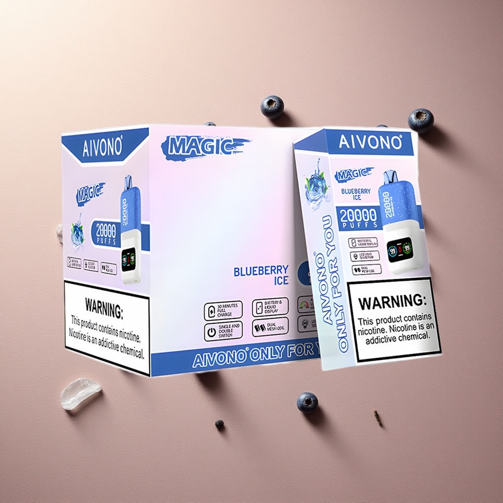Aivono Aim Magic 20000 Blåbärsis med 600mAh och 5% nikotin