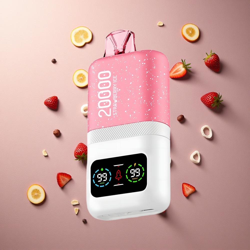 Aivono Aim Magic 20000 Jordgubbsglass Dual Mesh LCD 600mAh