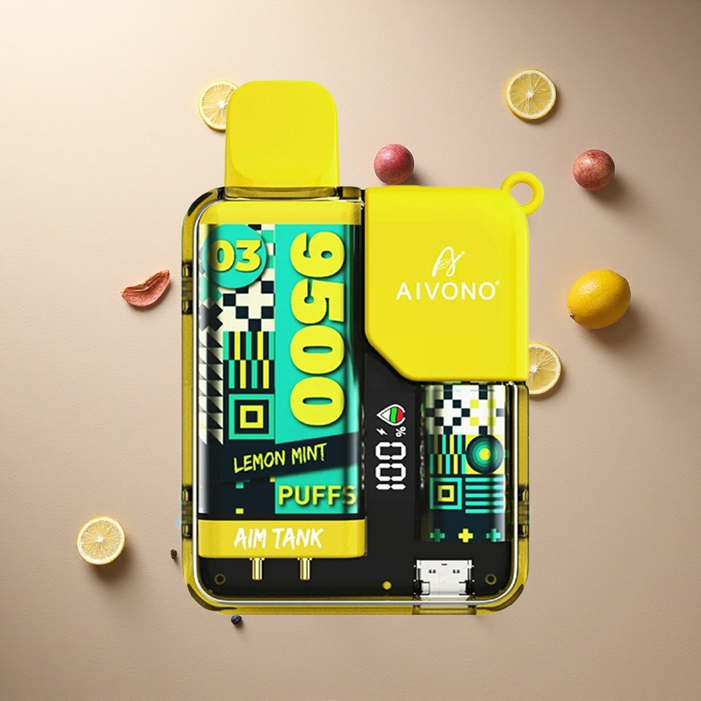 Aivono Aim Tank 9500 Citronmynta 650mAh 5% Nikotin